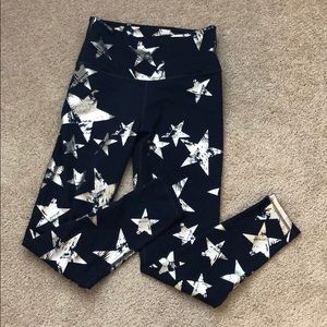 Aerie navy and silver star leggings